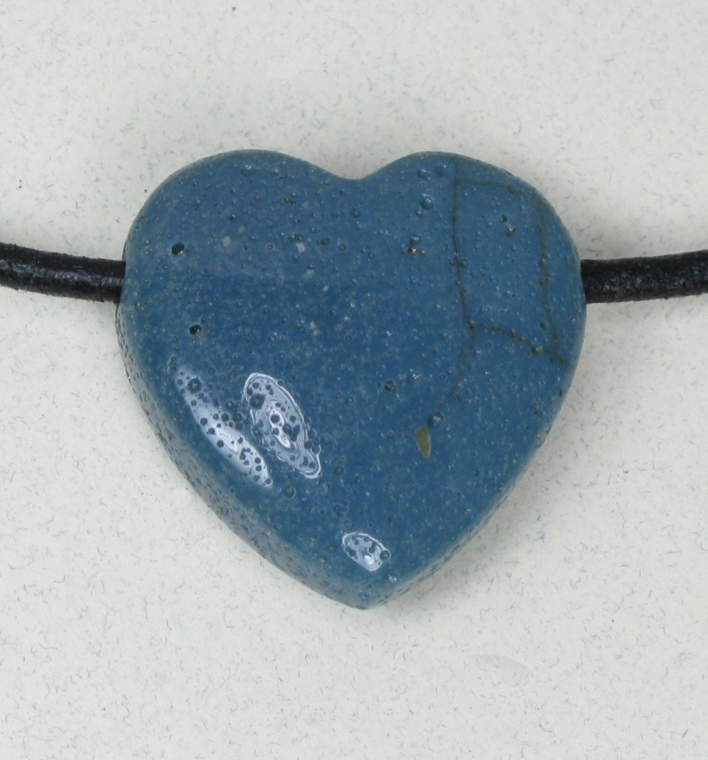Leland Blue Stone Heart Pendant - Side Drilled